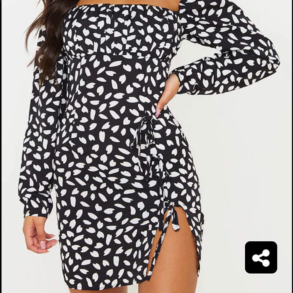 PLT side split bodycon dress